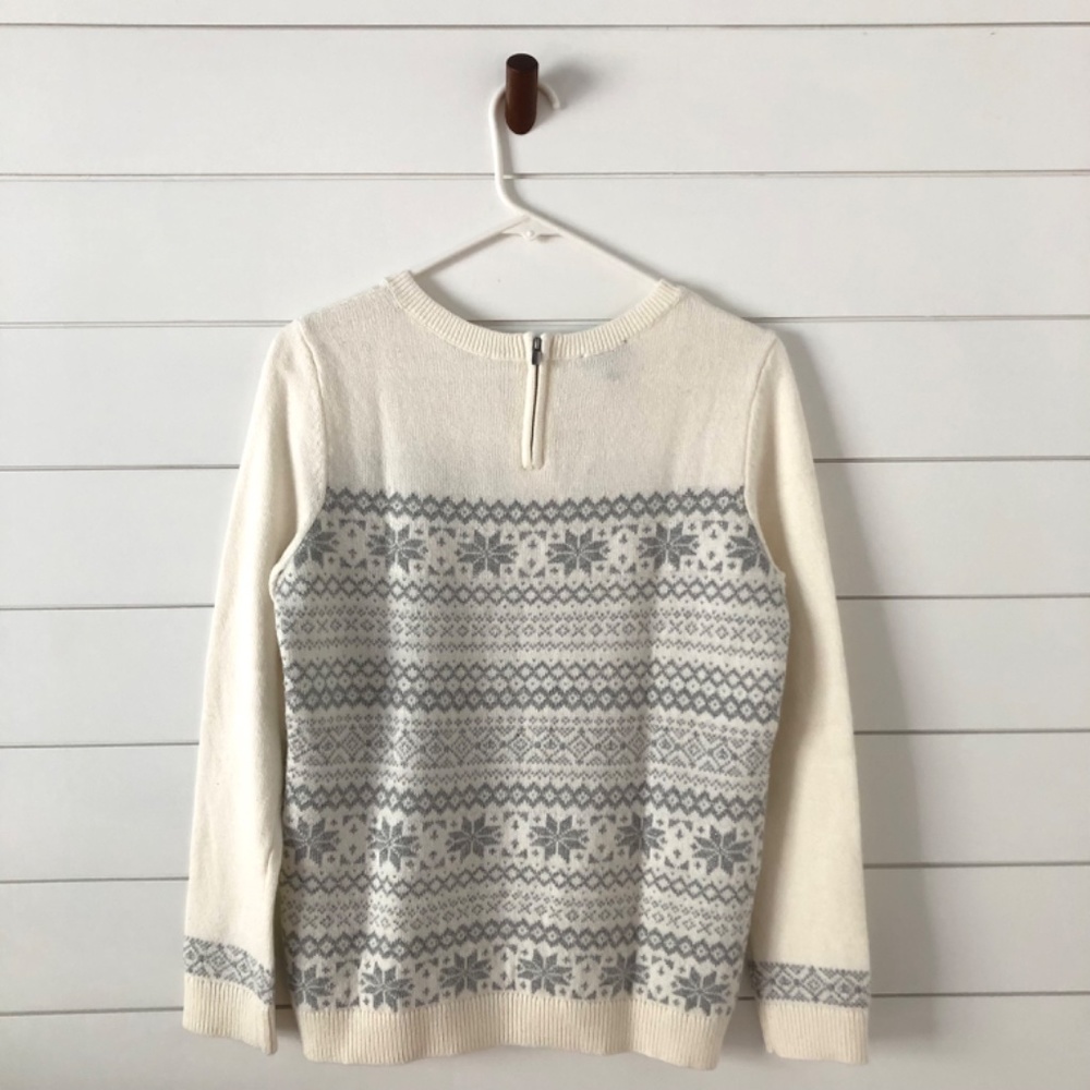 Talbots Snowflake Pullover Sweater - Picture 2 of 5